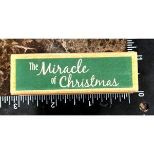 The Miracle Of Christmas Rubber Stamp By J Deni For Visuation Design